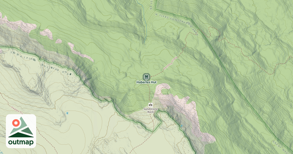 Map of Haberles Hut