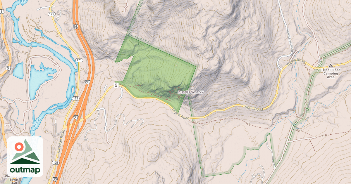 Map of Russell's Nose