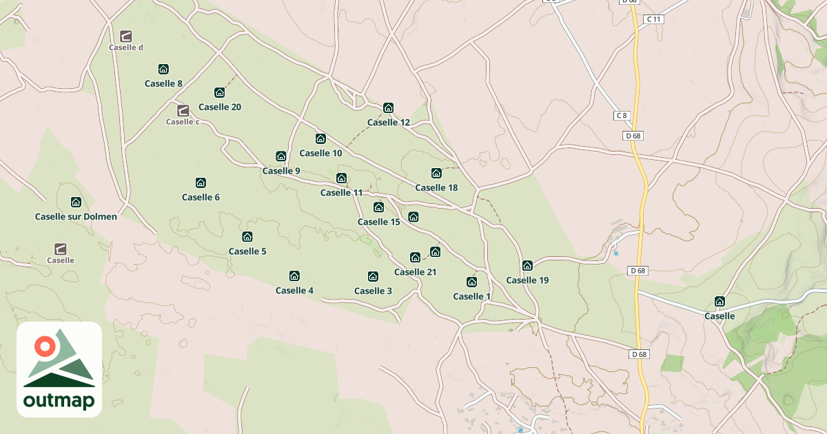 Map of Caselle 16