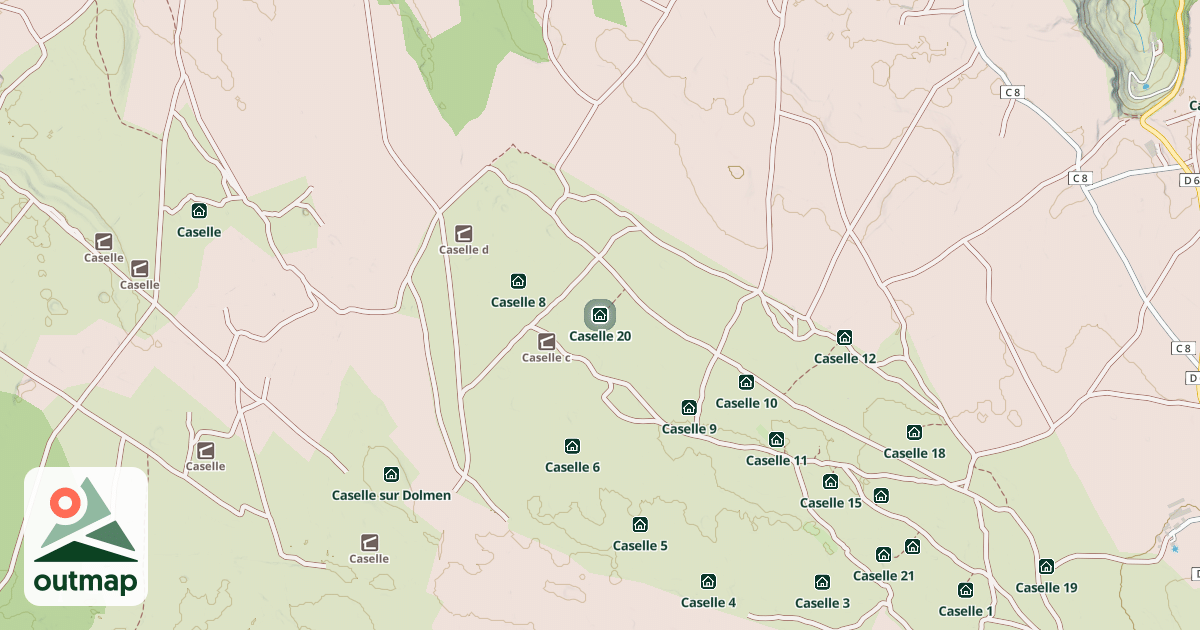 Map of Caselle 20