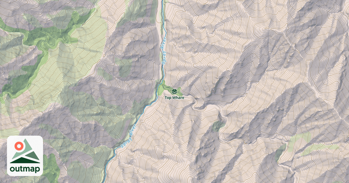 Map of Top Whare