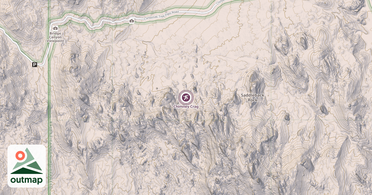 Map of Chimney Crag