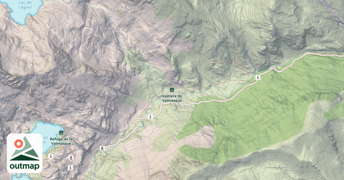 Map of Vastière de Valmasque
