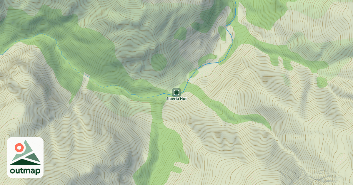 Map of Siberia Hut