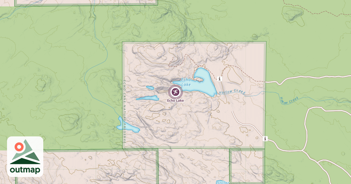 Map of Echo Lake