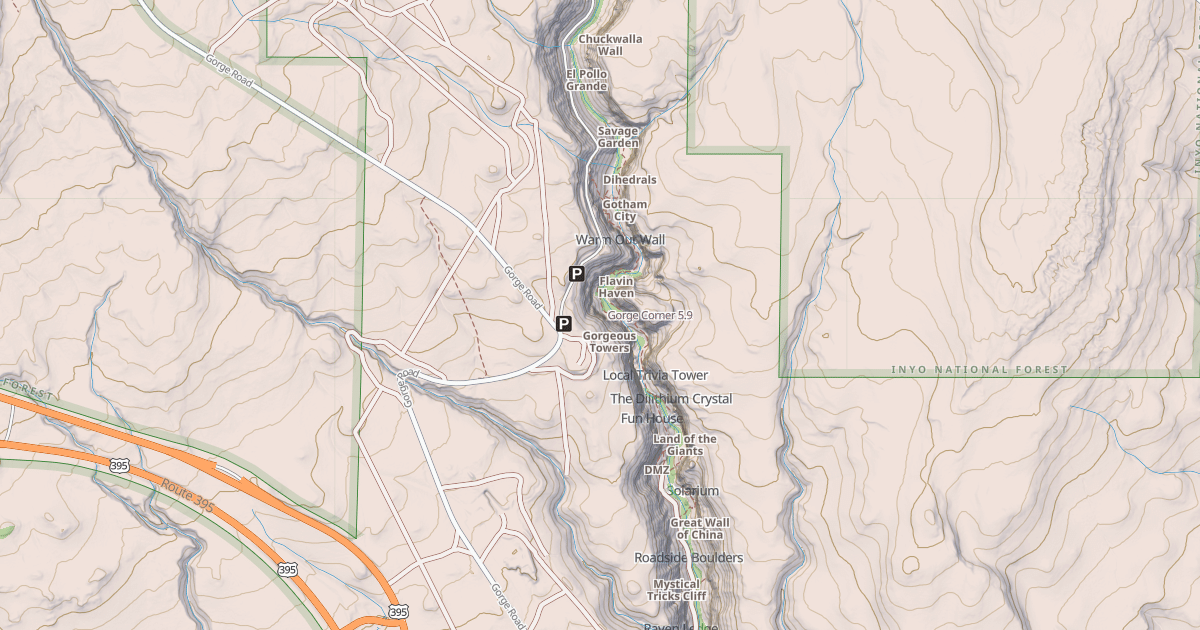 Map preview of Gorge Corner