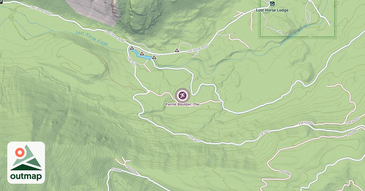 Map of Parrot Boulder, The