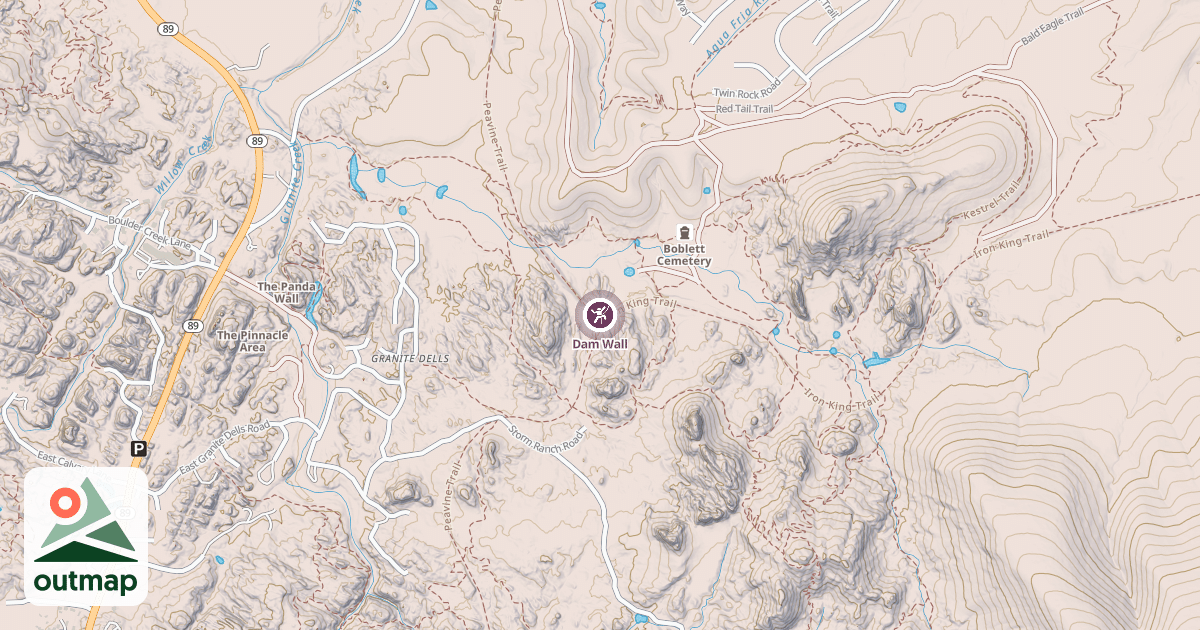 Map of Dam Wall