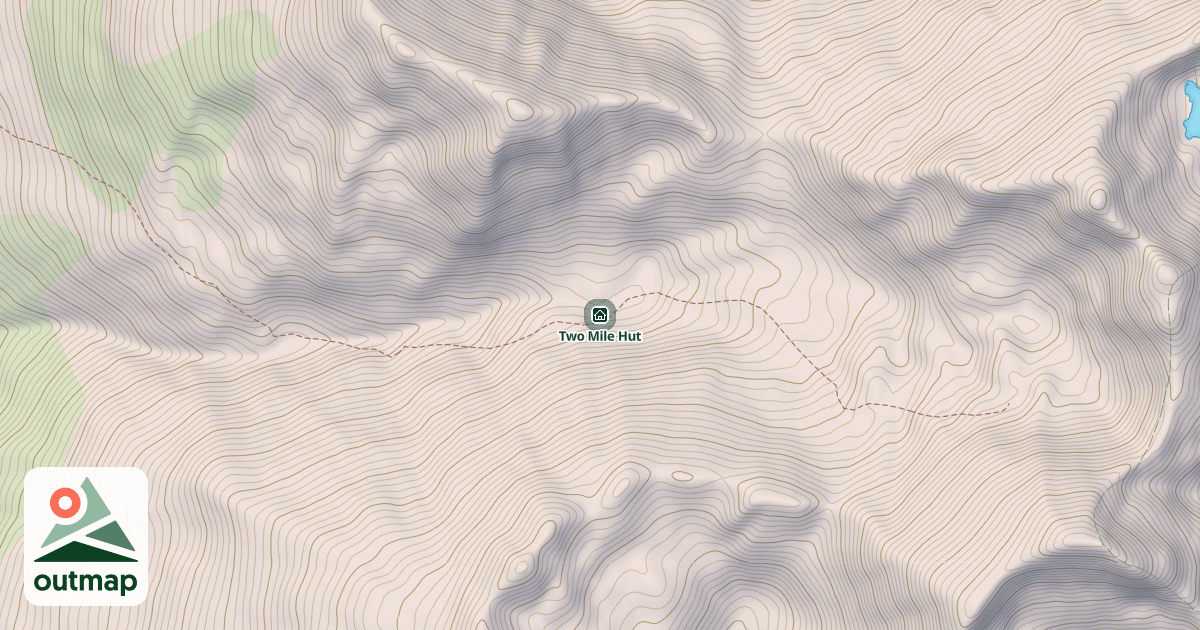 Map of Two Mile Hut