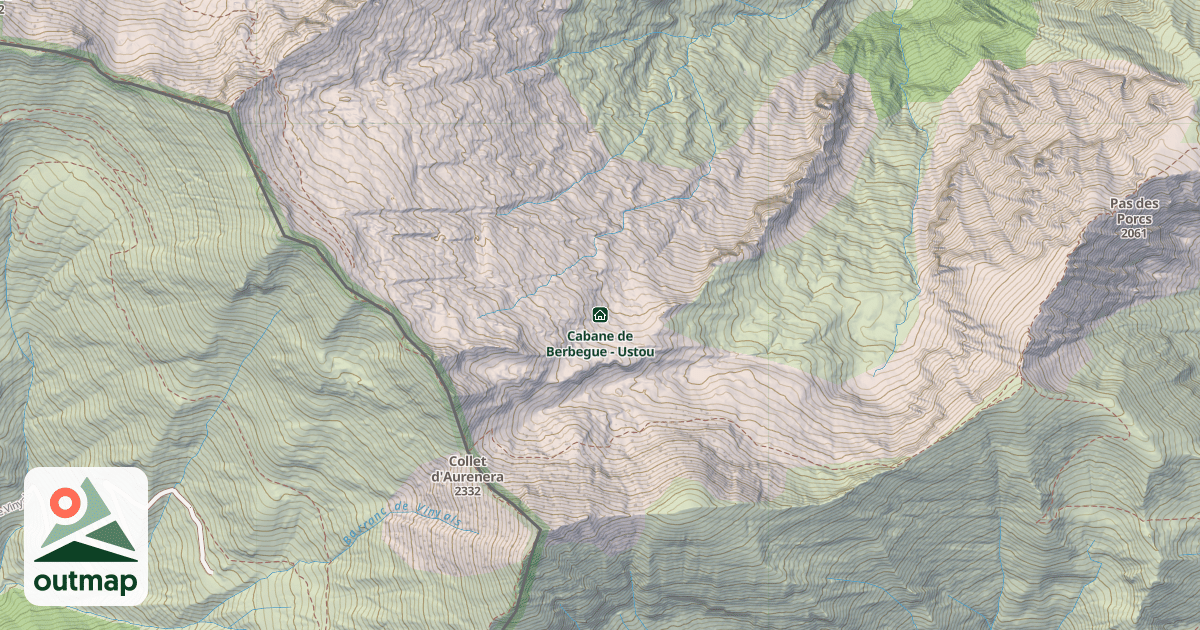 Map of Cabane de Berbegue - Ustou