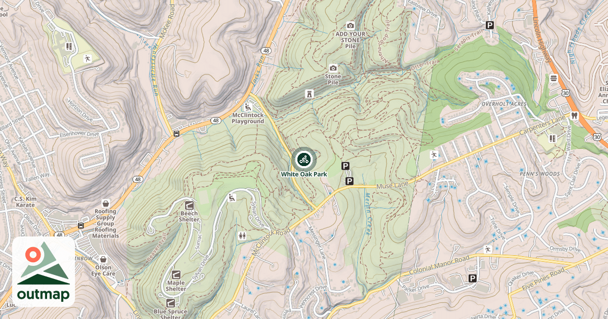 Map of White Oak Park