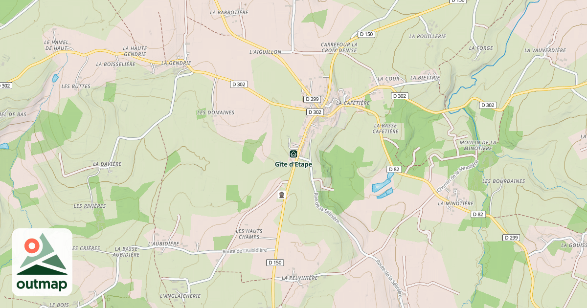 Map of Gîte d'Etape