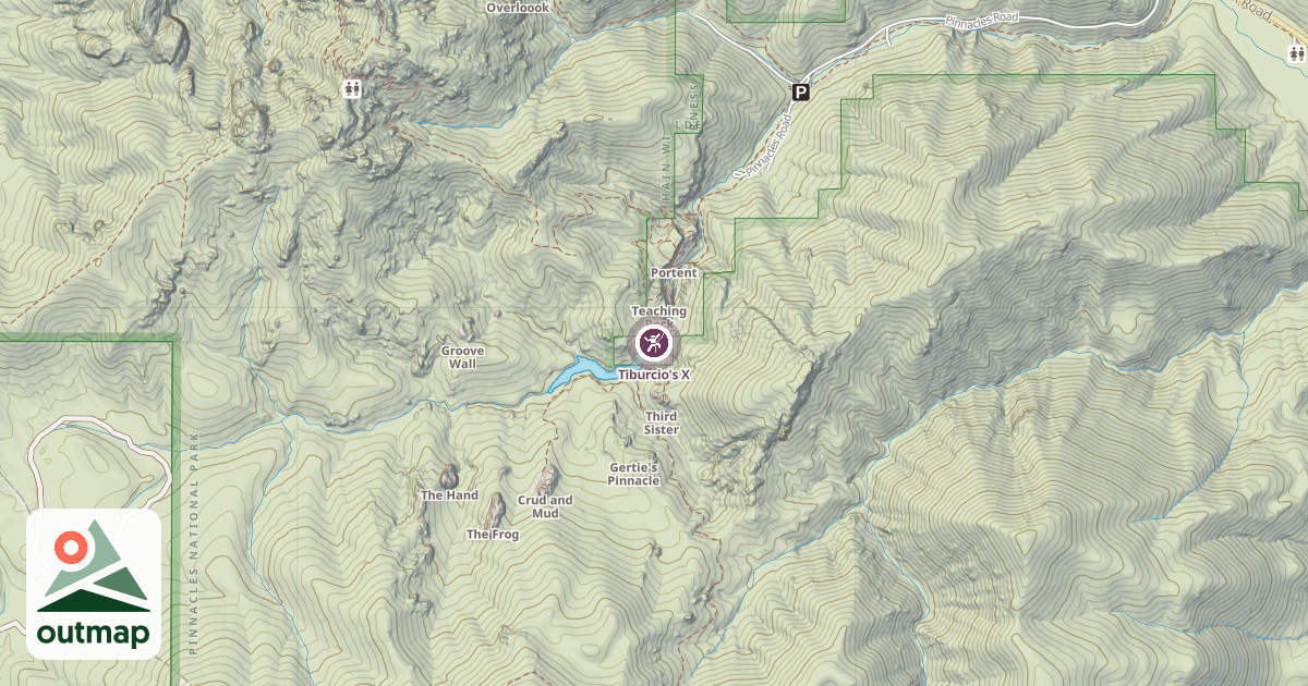 Map of Tiburcio's X