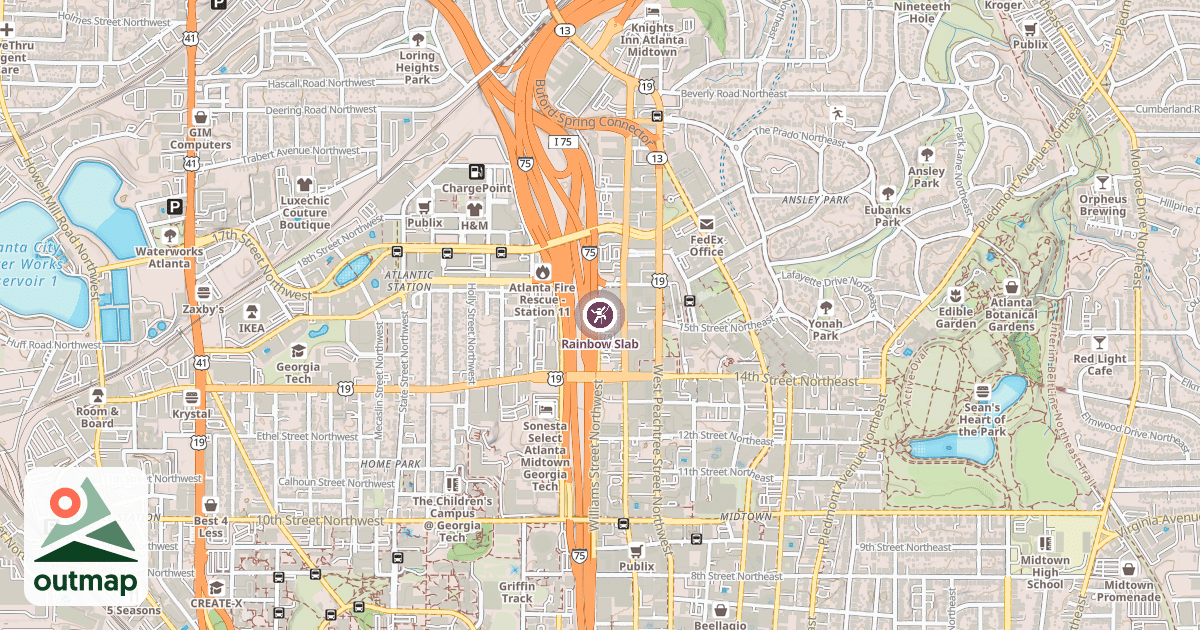 Map of Rainbow Slab