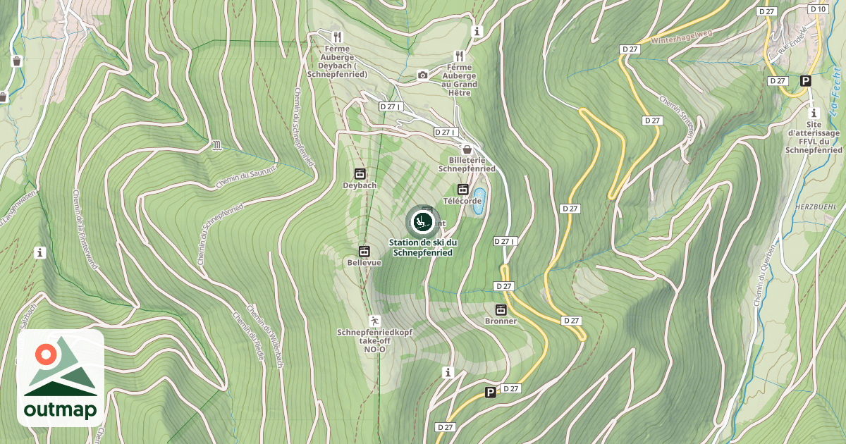 Map of Station de ski du Schnepfenried