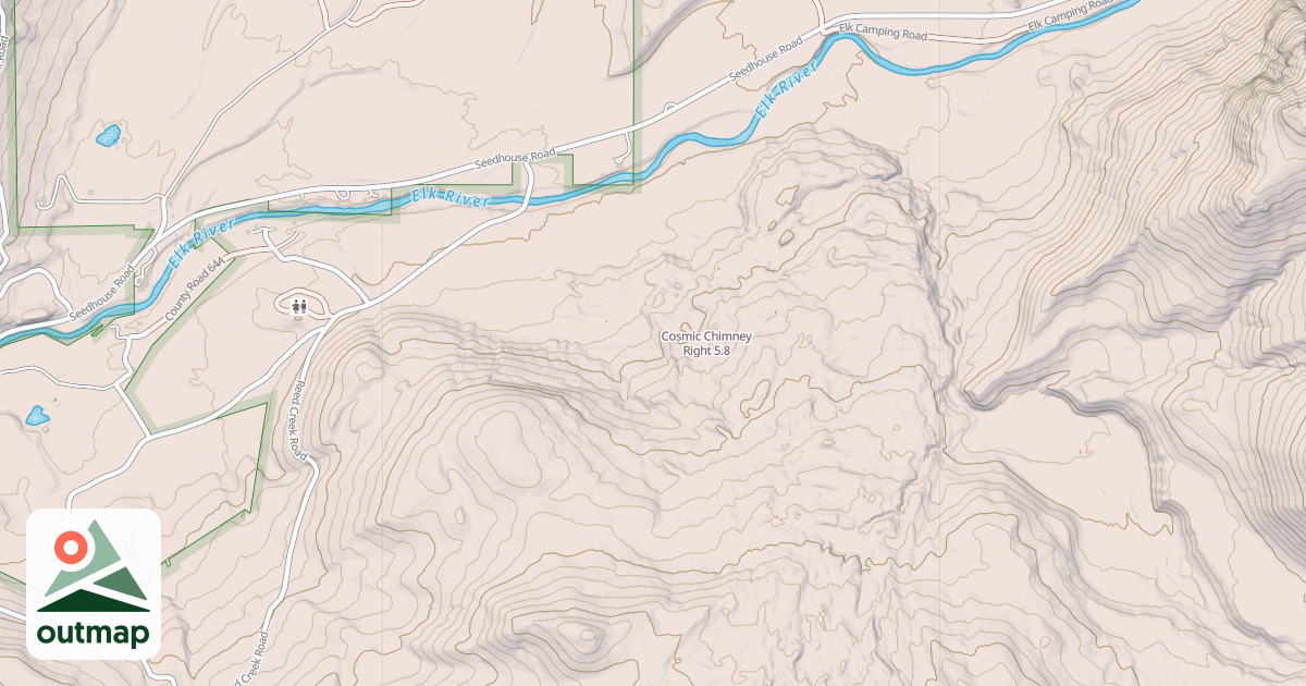Map of Cosmic Chimney Right