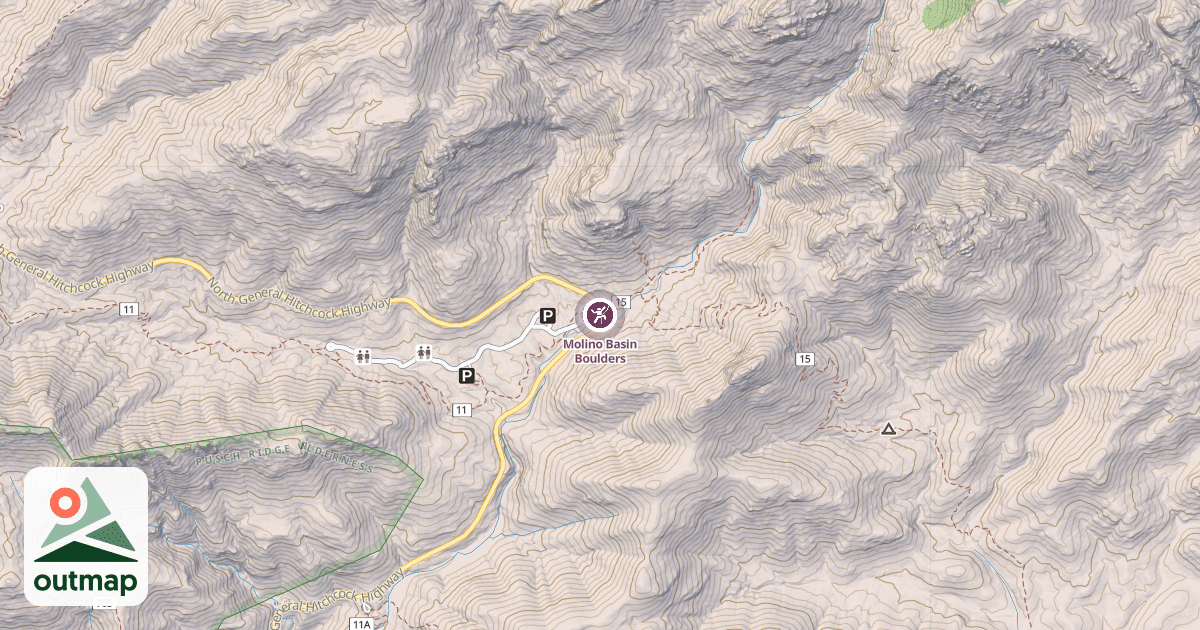 Map of Molino Basin Boulders