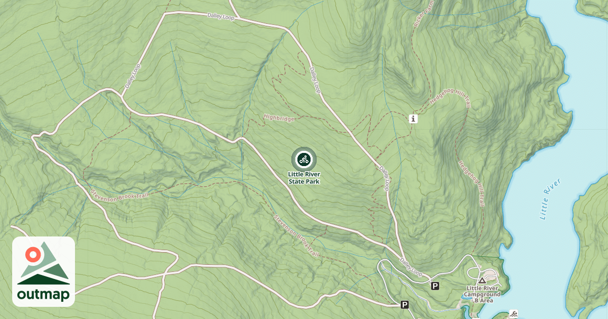 Map of Little River State Park