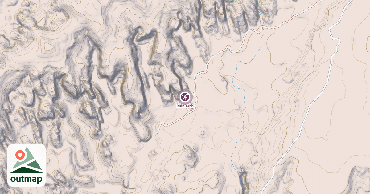 Map of Ruin Arch