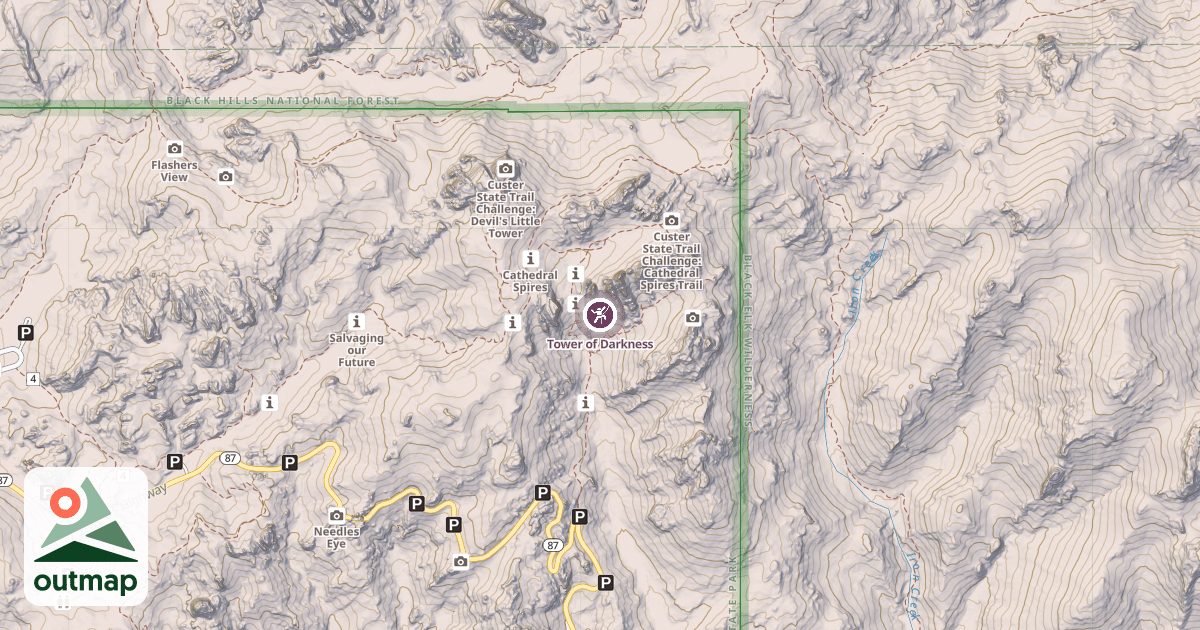 Map of Tower of Darkness