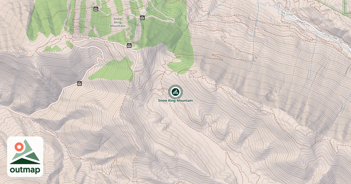 Map of Snow King Mountain