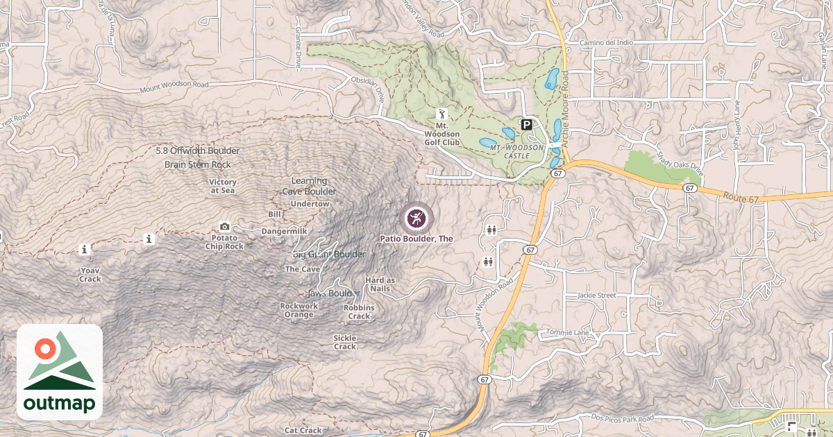 Map of Patio Boulder, The