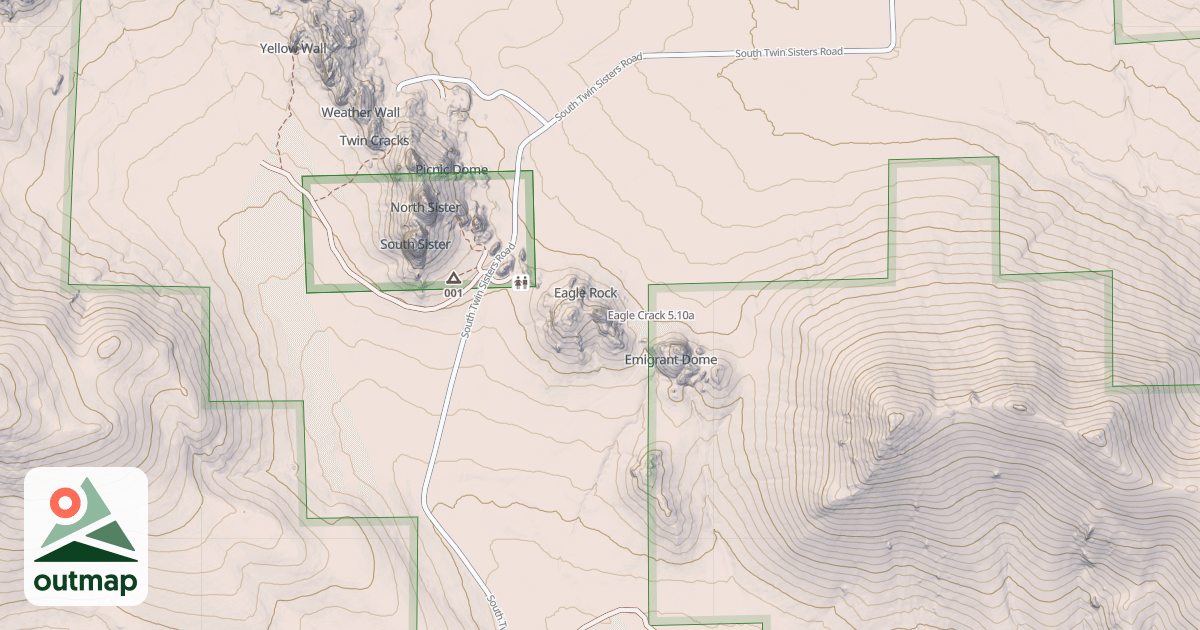 Map of Eagle Crack