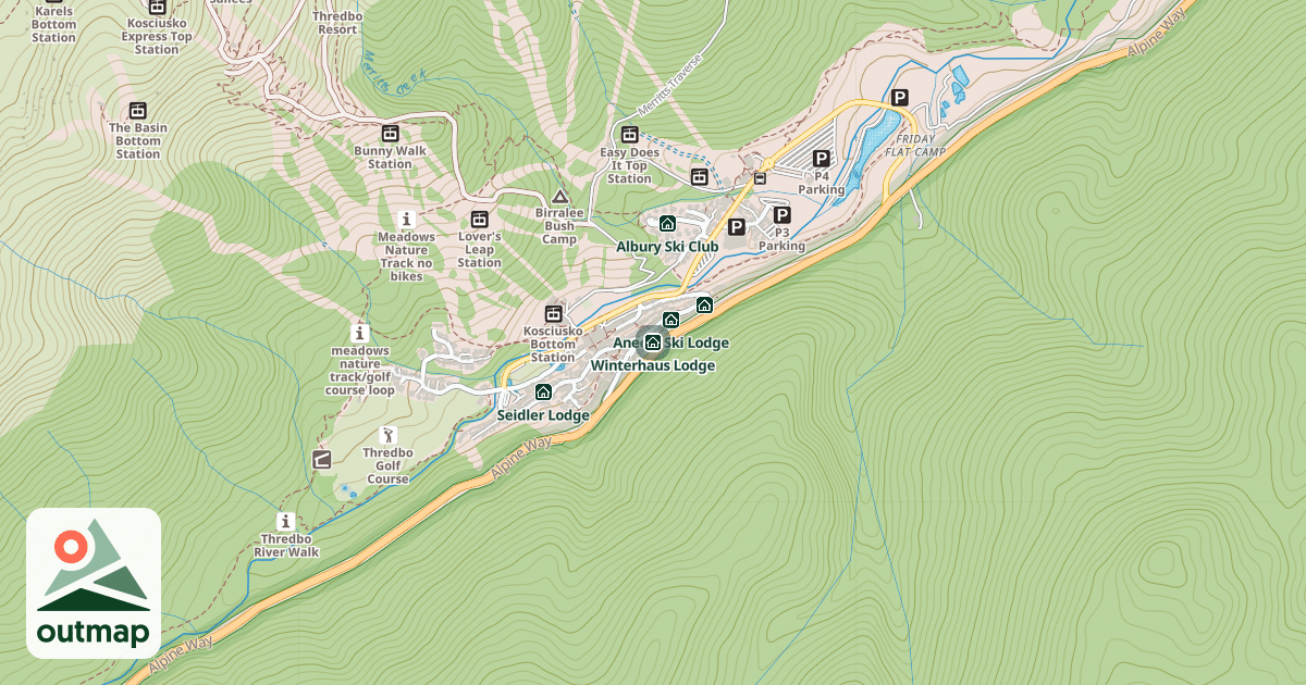 Map of Winterhaus Lodge