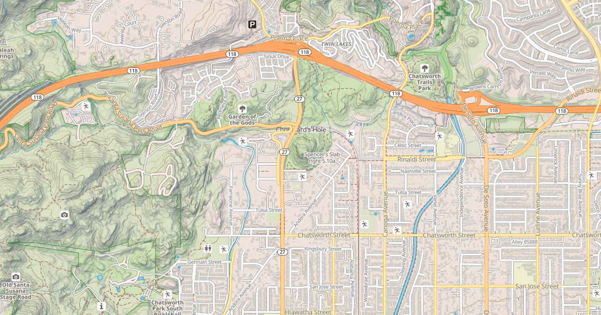 Map preview of Spencer's Slab right