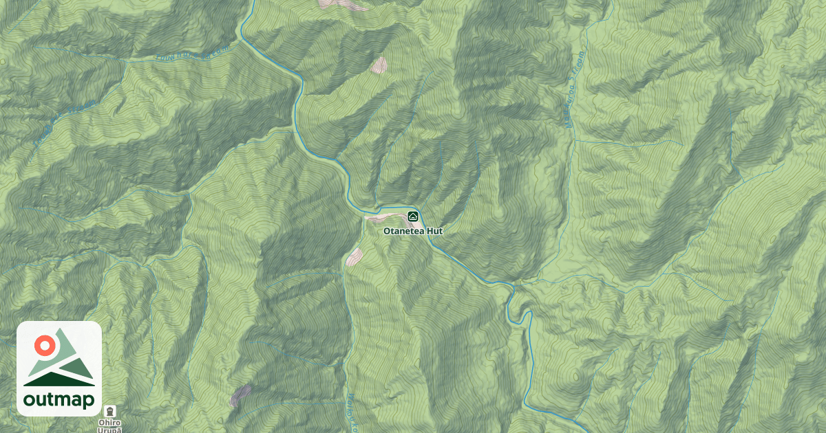 Map of Otanetea Hut