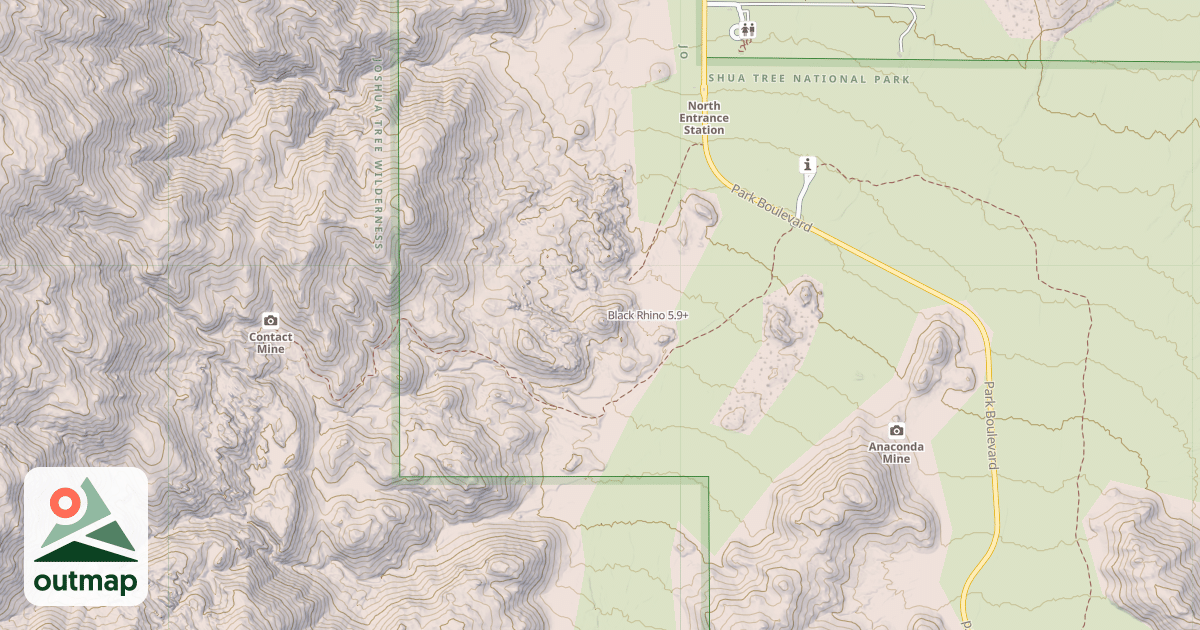 Map of Black Rhino