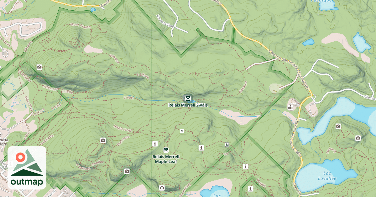 Map of Relais Merrell 2-Vals