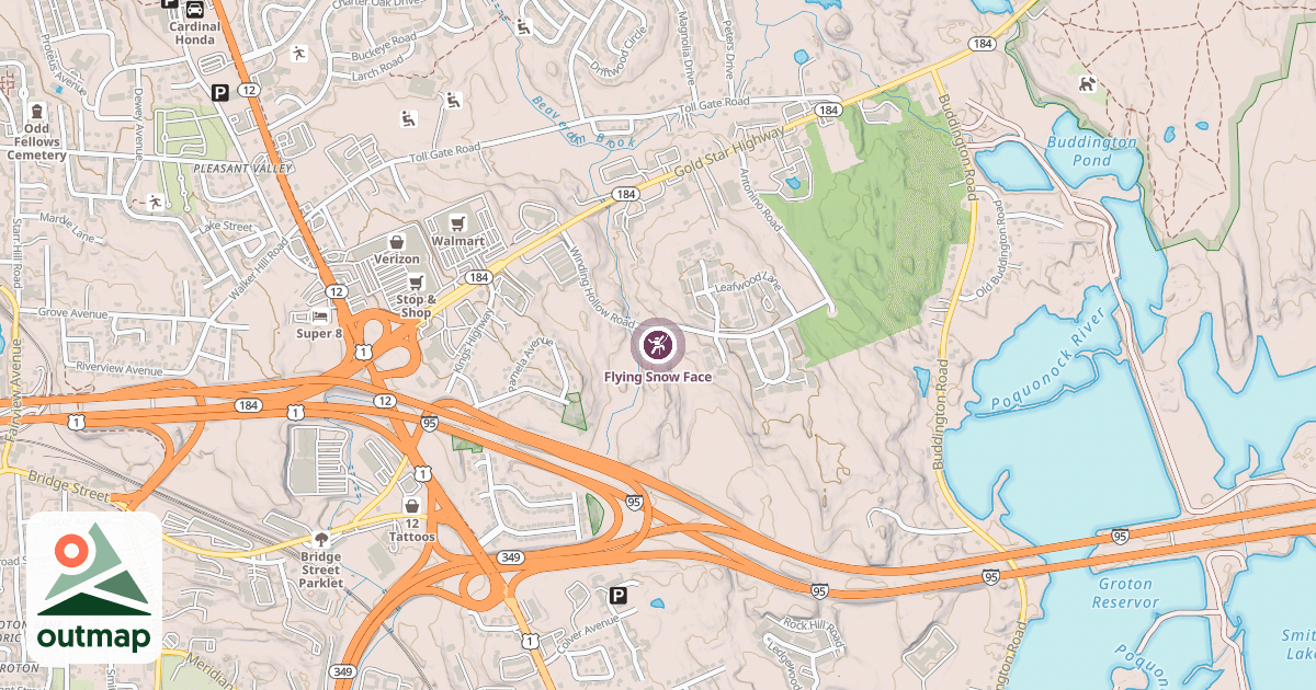 Map of Flying Snow Face