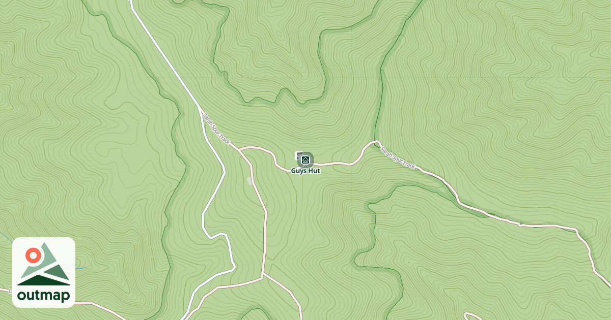 Map of Guys Hut