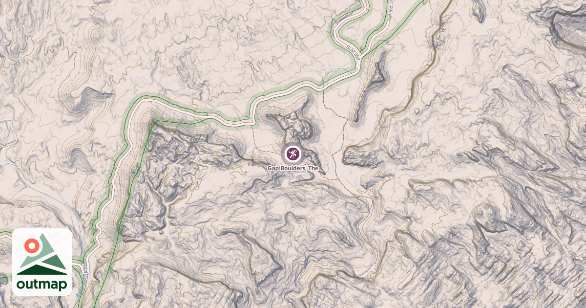 Map of Gap Boulders, The