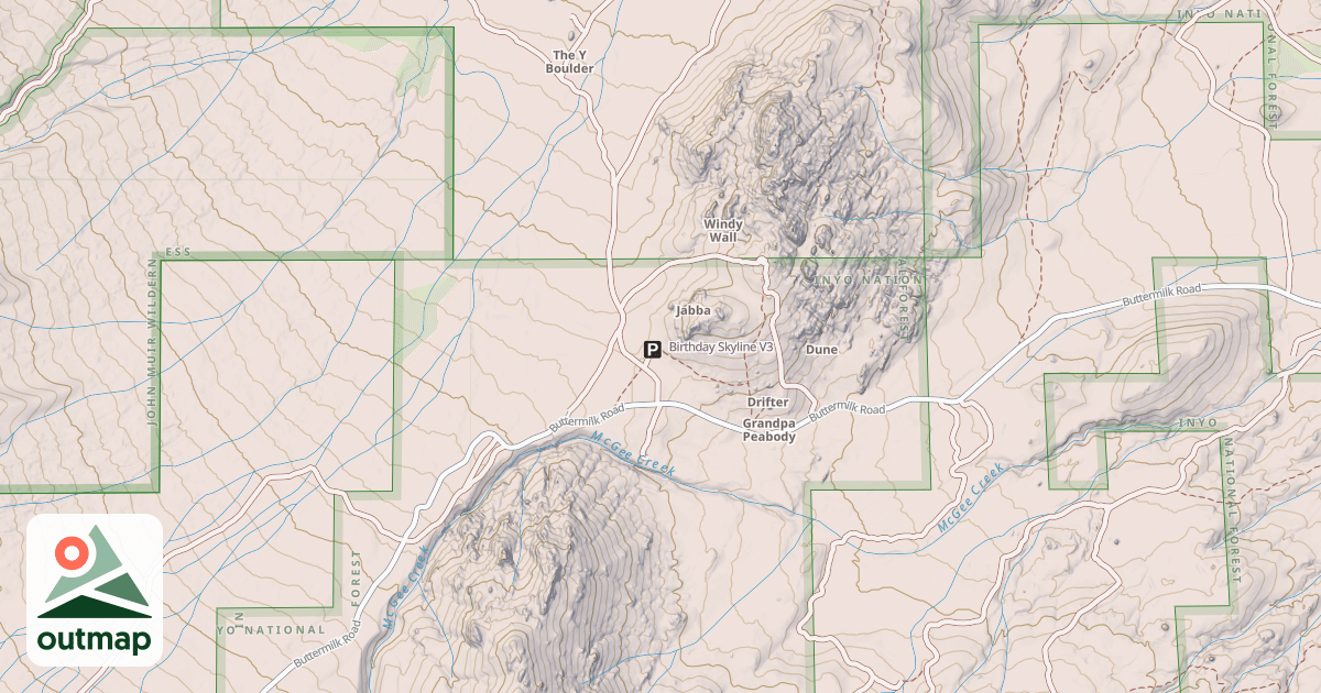 Map of Birthday Skyline