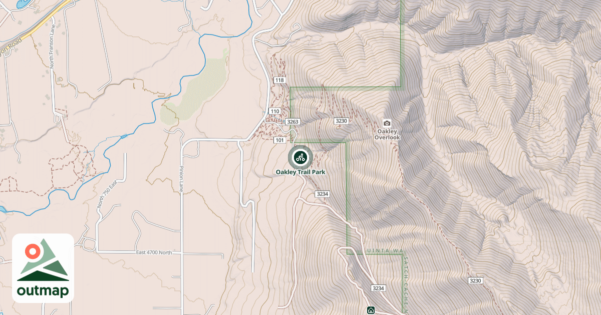 Map of Oakley Trail Park