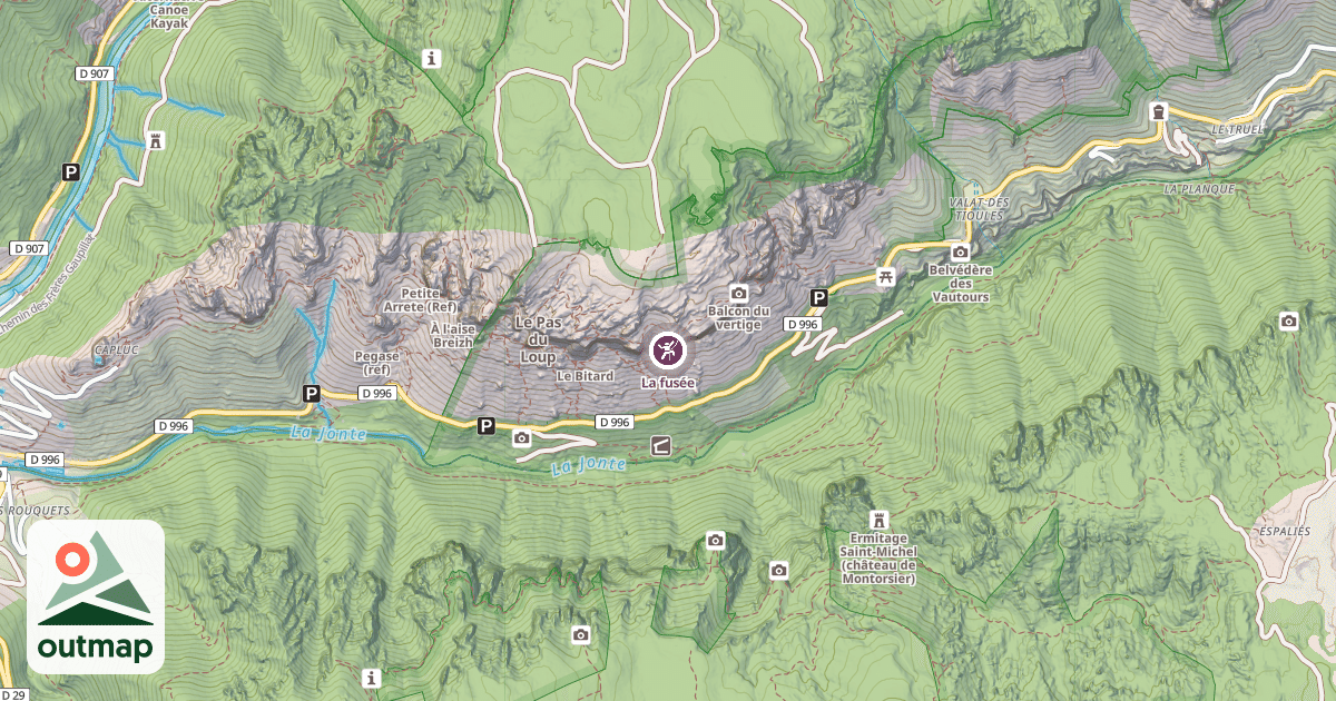 Map of La fusée
