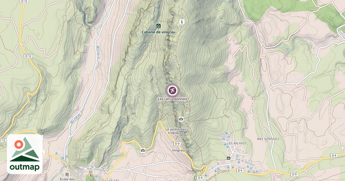 Map of Les carcassonnais