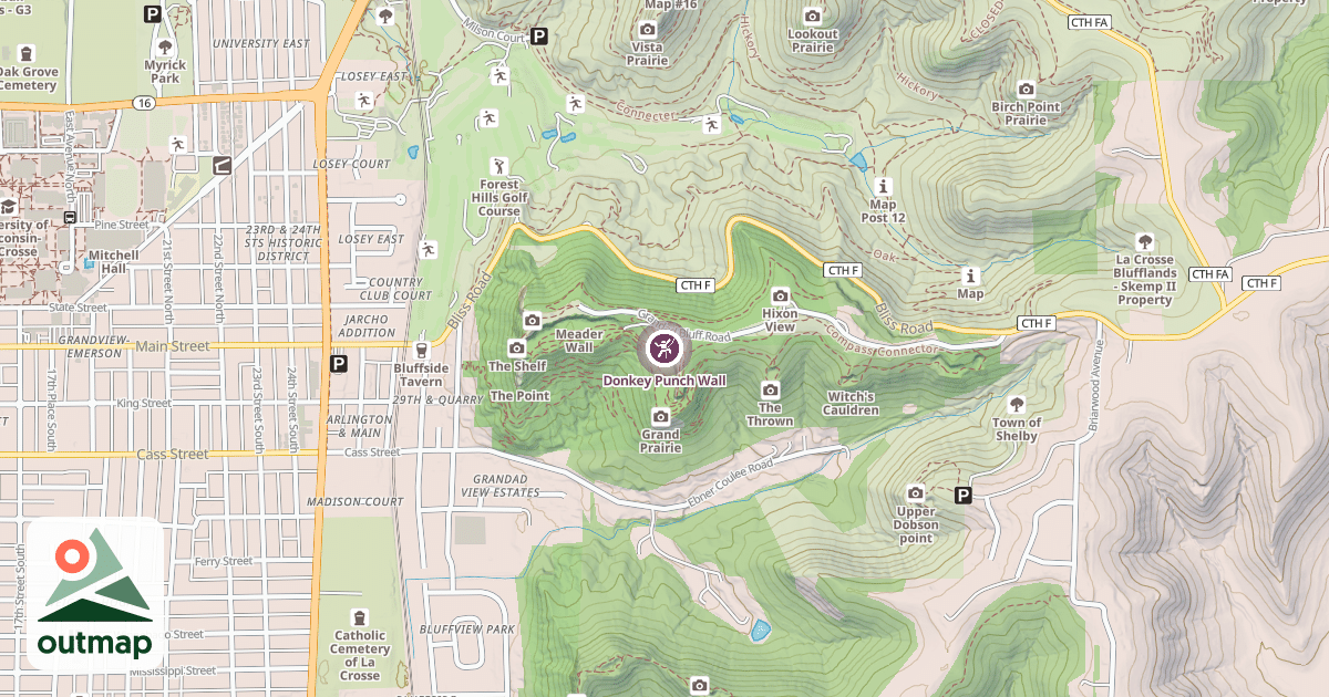 Map of Donkey Punch Wall
