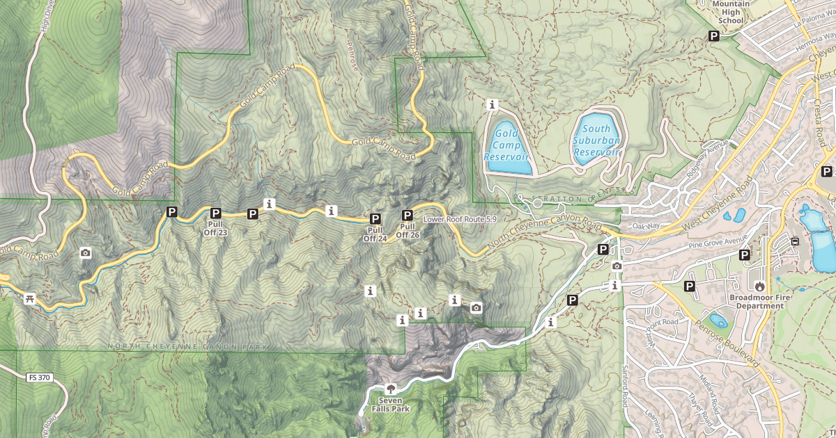 Map preview of Lower Roof Route