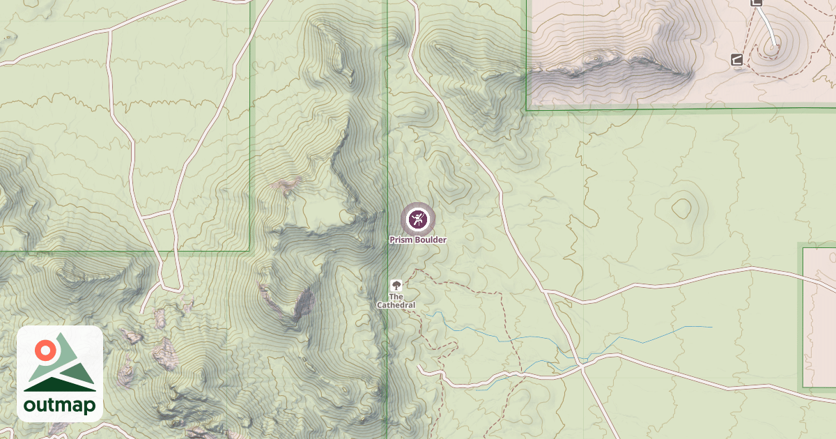 Map of Prism Boulder