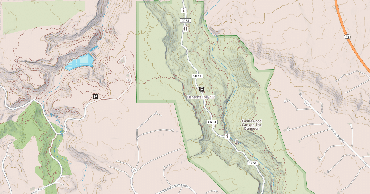 Map preview of Hanson's Folly