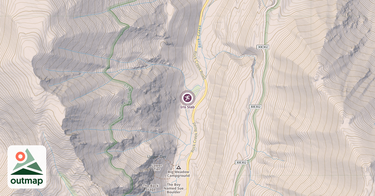 Map of Iris Slab