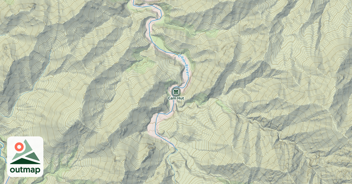 Map of Cam Hut