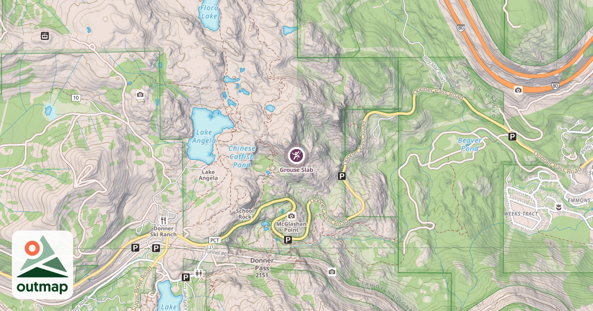 Map of Grouse Slab