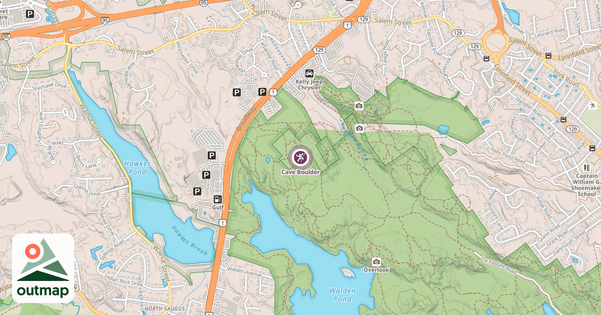Map of Cave Boulder
