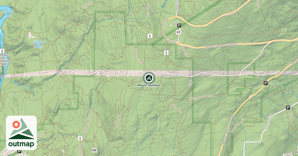 Map of Mount Seymour