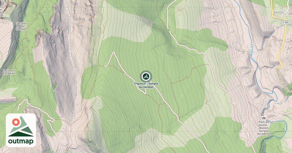 Map of Trigance / Gorges du Verdon