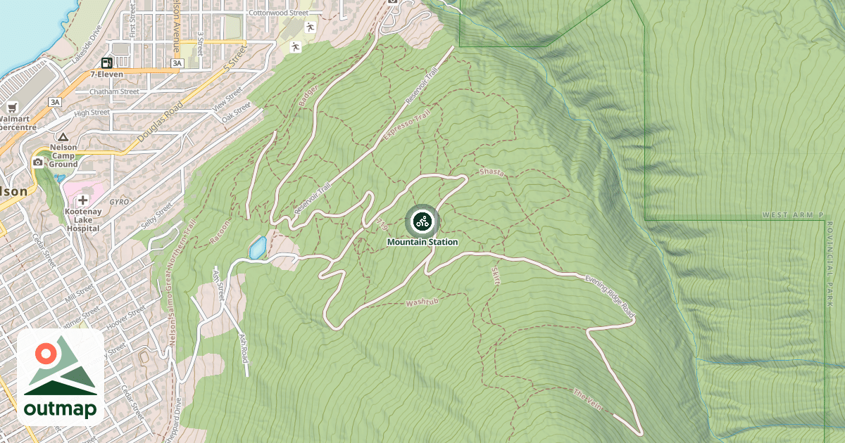 Map of Mountain Station